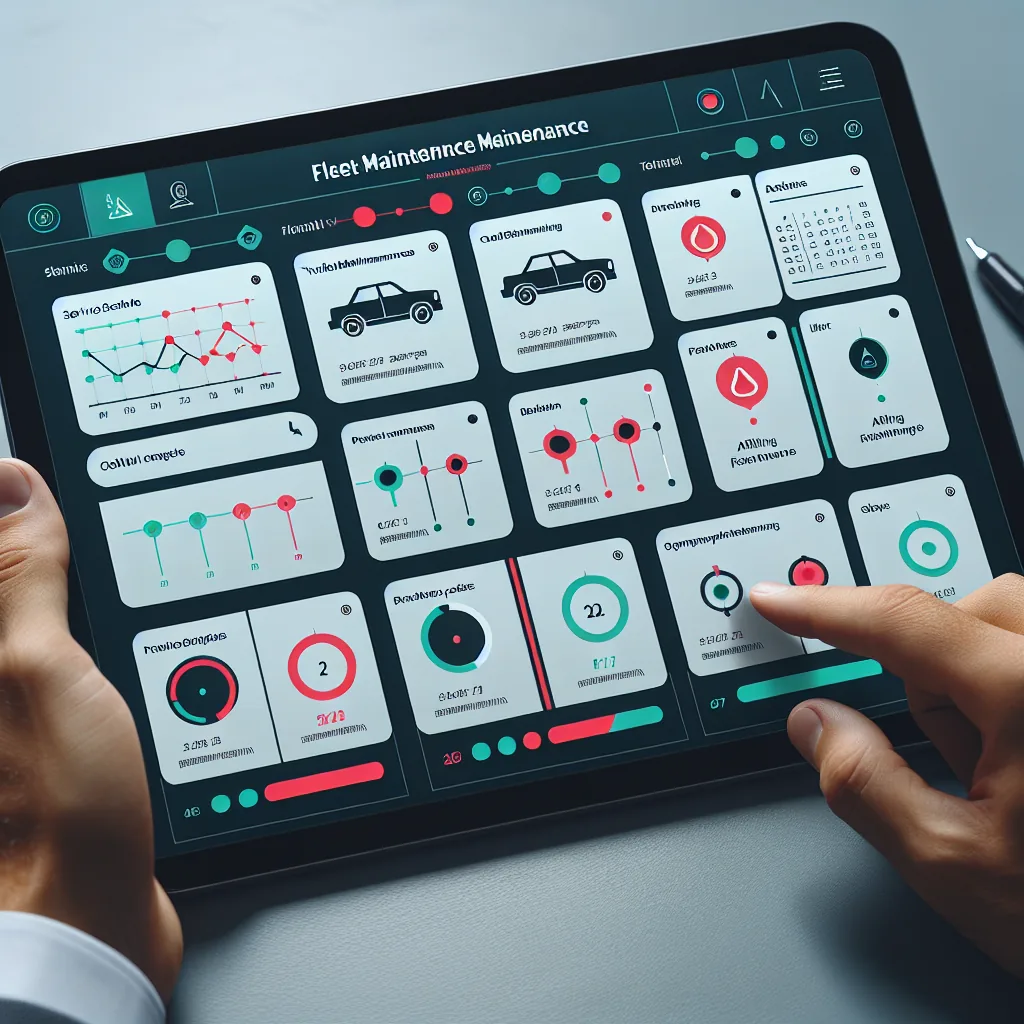 Fleet maintenance schedule and alert dashboard