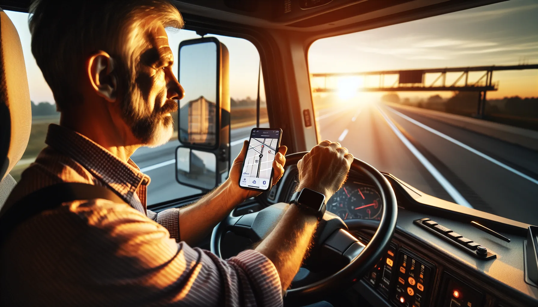VAU0 Driver App on iOS — ELD, DVIR, dispatch